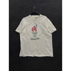 Vintage Atlanta 1996 Olympic Games T Shirt Men's Large USA 90s Graphic